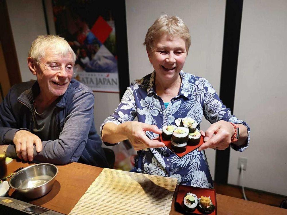 Sushi class in Kyoto